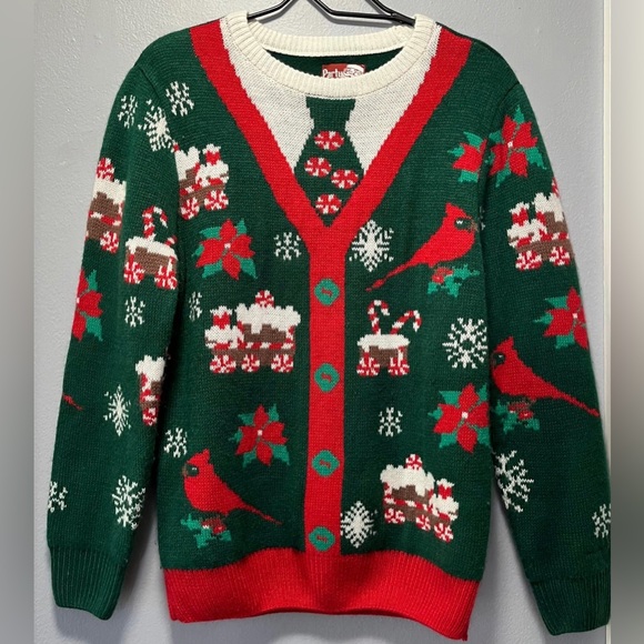 Party Sweater Dec 25 Ugly Christmas Sweater Men's size M - Picture 1 of 4